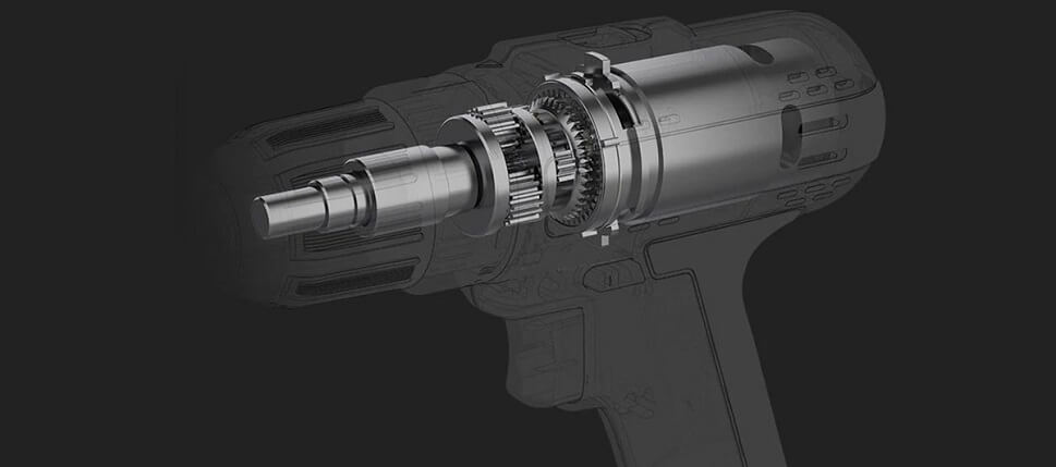 мощный двигатель дрели-шуруповерта