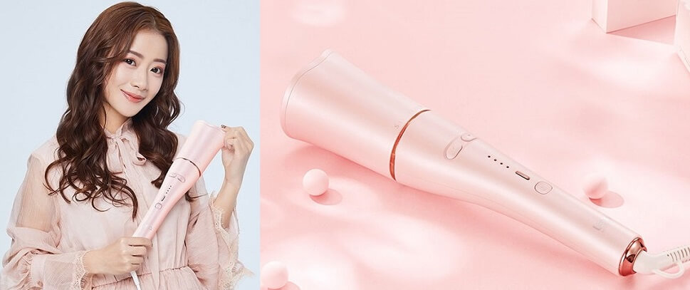 стайлер нежно-розового цвета