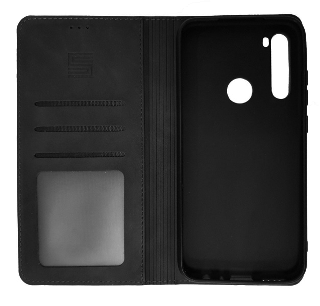 Чехол-книжка для Xiaomi Redmi Note 9 черный Book Cover, Redline фото 2