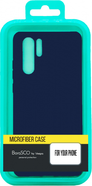 Чехол-накладка для Xiaomi Poco F2 Pro синий, Microfiber Case, Borasco фото 1