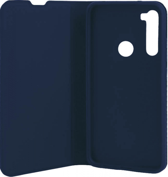 Чехол-книжка для Xiaomi Redmi Note 8T, синий Book Cover Silk Pro, Deppa фото 3