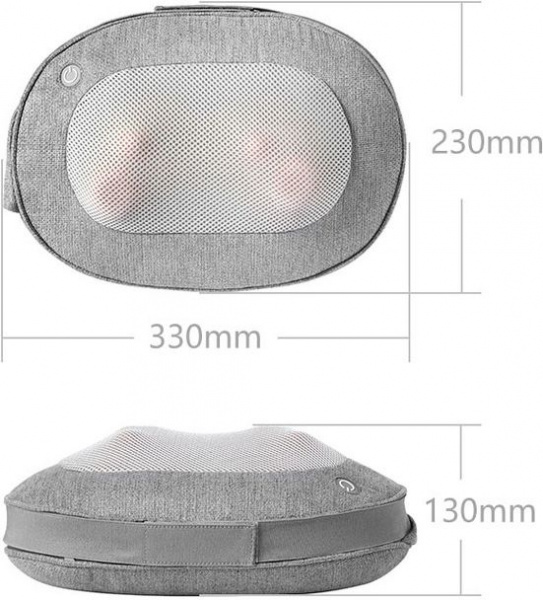 Массажная подушка для разминания Xiaomi LERVAN Pillow Massager YK007, серый фото 4