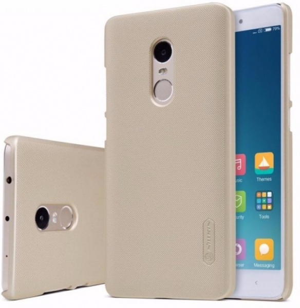 Чехол клип-кейс для Xiaomi Redmi Note 4/4X на Snapdragon (золотой), Nillkin Super Frosted Shield фото 1