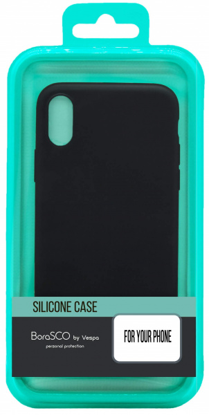 Чехол для смартфона Xiaomi Redmi Note 8 силиконовый (черный), BoraSCO фото 1