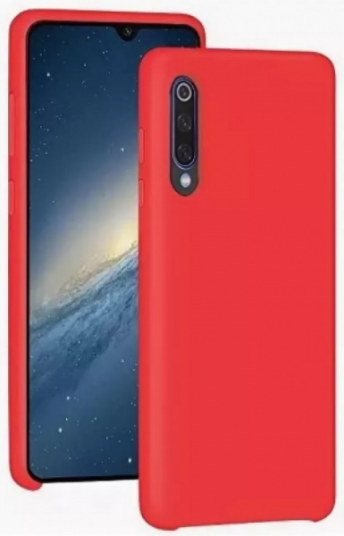 Чехол для смартфона Xiaomi Mi 9 SE силиконовый (матовый) красный, BoraSCO фото 1