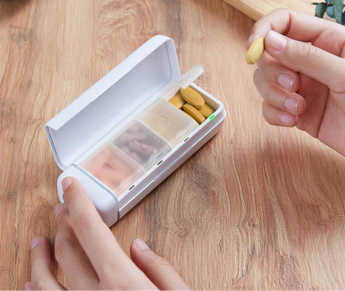 Умная таблетница Xiaomi HiPee Smart Health Kit, белый фото 3