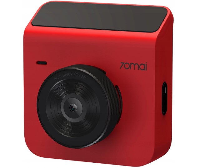 Видеорегистратор 70mai A400-1 Dash Cam, 2 камеры, красный фото 2