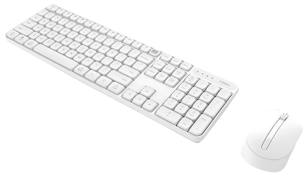 Беспроводной комплект Xiaomi Mac Dual System Wireless Office (клавиатура,мышь) MWWC01 белый фото 4