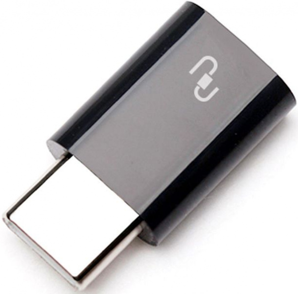 Адаптер Xiaomi micro USB/USB Type C (SJV4065) черный фото 1