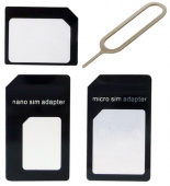Адаптер Red Line 3 в1 NanoSIM/MicroSIM/SIM - фото