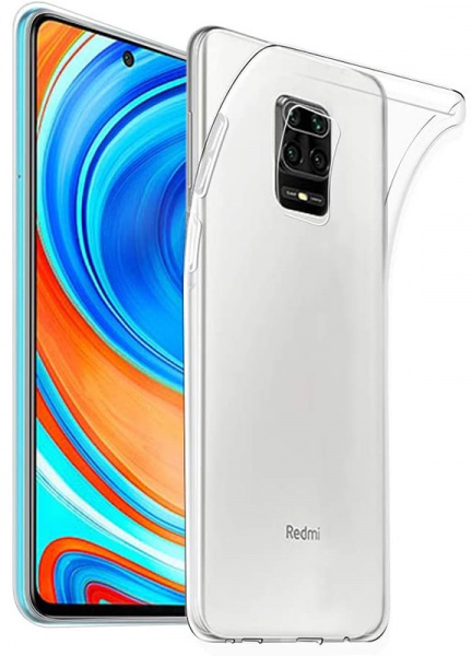 Чехол для смартфона Xiaomi Redmi Note 9 Silicone iBox Crystal (прозрачный), Redline фото 1