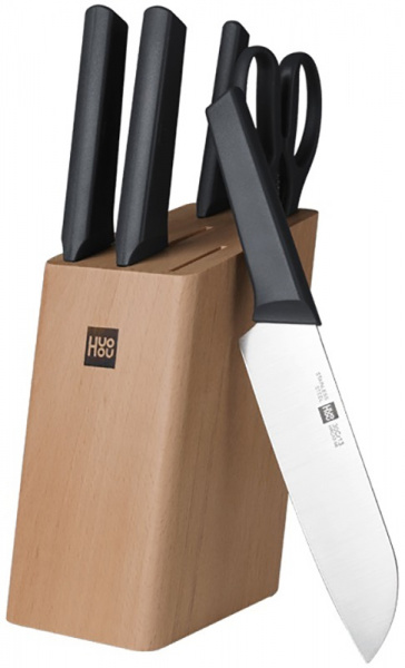 Набор ножей с подставкой Xiaomi Youth Edition Kitchen Stainless Steel Knife Set  6in1 фото 1