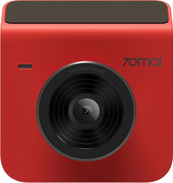Видеорегистратор 70mai A400-1 Dash Cam, 2 камеры, красный фото 1
