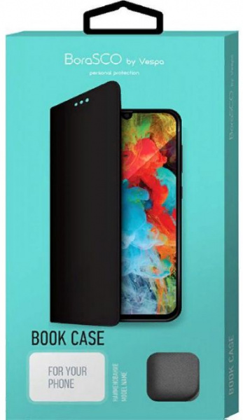 Чехол-книжка для Xiaomi Redmi 9T черный Book Case, Borasco фото 1