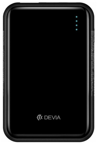Внешний аккумулятор Devia с поддержкой беспроводной зарядки Kintone Series Mini Wireless Power Bank 10000 mah черный фото 1