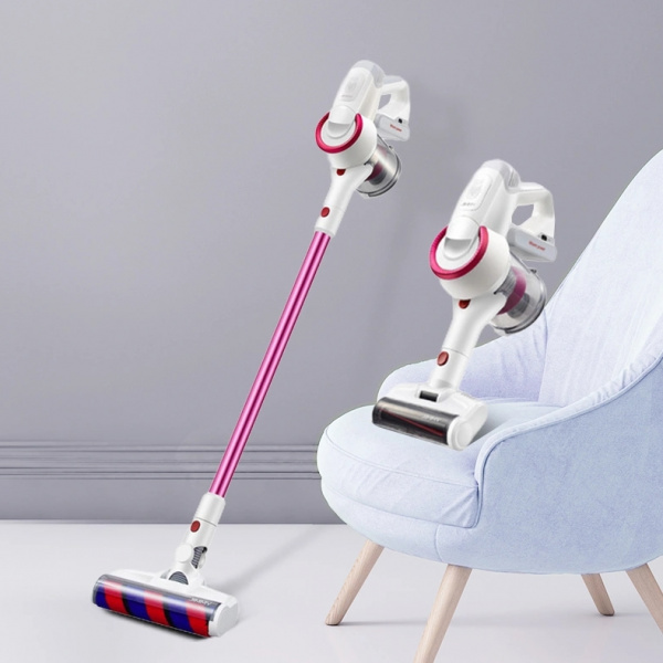 Пылесос беспроводной ручной Jimmy JV53 белый/розовый фото 3