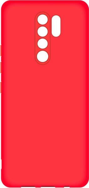 Чехол-накладка для Xiaomi Redmi 9 красный, Microfiber Case, Borasco фото 1