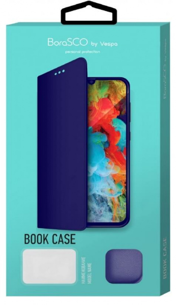 Чехол-книжка для Xiaomi Redmi 7A (синий), Borasco фото 1