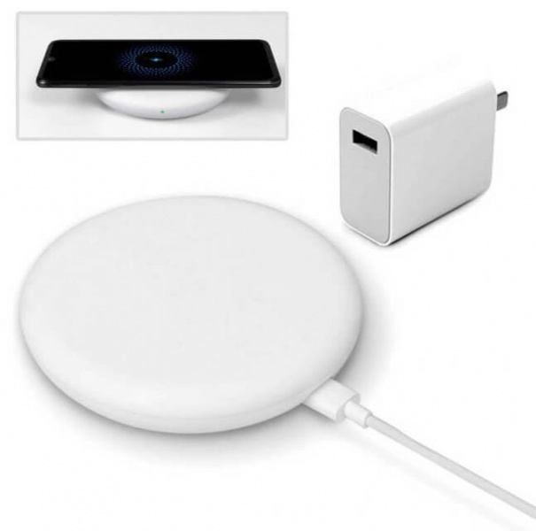 Беспроводное зарядное устройство Xiaomi Wireless Charge Fast Charging Qi 20 Вт, белый фото 2