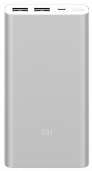 Внешний аккумулятор Xiaomi Mi Power Bank 2i 10000 mah 2 USB Silver фото 1