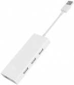 Адаптер Xiaomi multi-adapter USB 3.0/Micro-USB/Gigabit Ethernet белый - фото