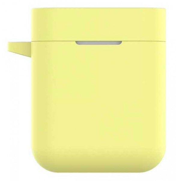 Чехол силиконовый для наушников Xiaomi AirDots Pro, желтый фото 1