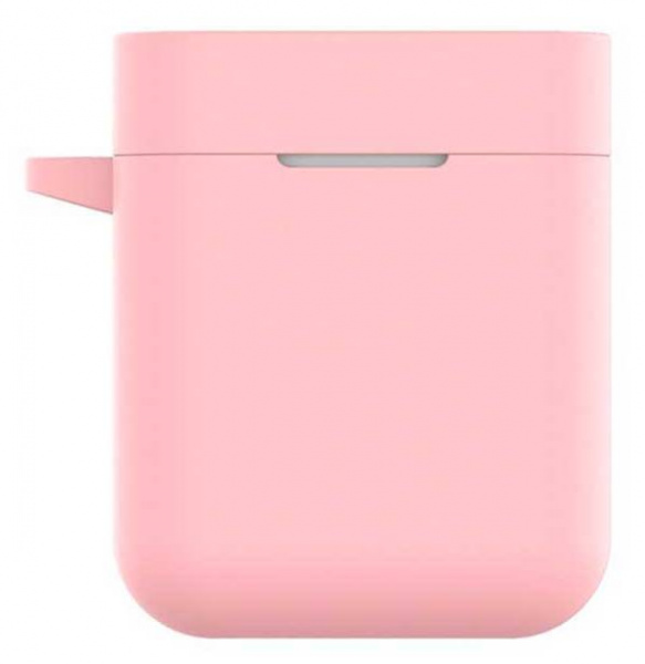 Чехол силиконовый для наушников Xiaomi AirDots Pro, розовый фото 1
