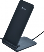 Беспроводное зарядное устройство Devia Pioneer Wireless Charging Stand 10W (горизонтальное и вертикальное размещение смартфона),  черный - фото