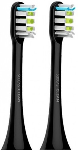Насадки для электрической зубной щетки Xiaomi Soocare Soocas X3 black, 2 шт фото 1