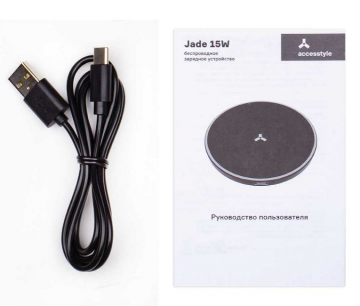 Беспроводное зарядное устройство Accesstyle Jade 15W, черный фото 4