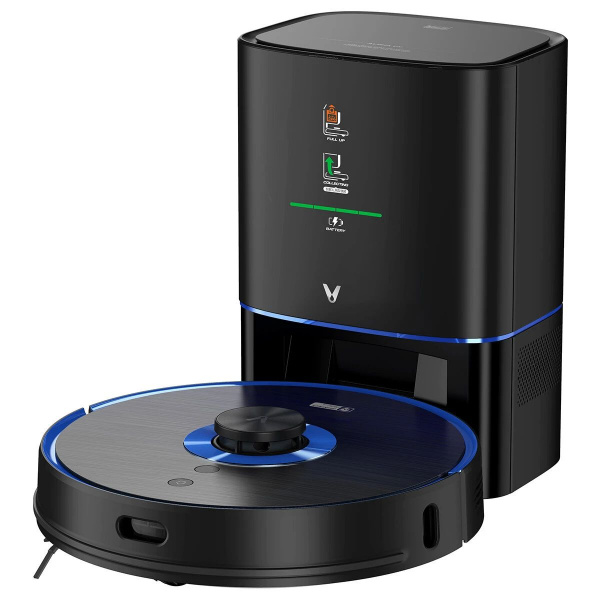 Робот-пылесос Viomi S9 с базой самоочистки, черный фото 1
