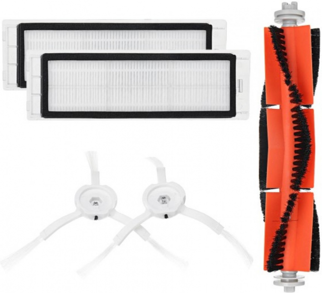 Набор сменных щеток и фильтров для робота-пылесоса Xiaomi Mi Robot Vacuum и Roborock Sweep One 5 шт фото 1