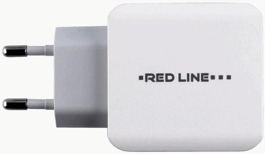 СЗУ адаптер 2 USB (модель Y-2)  2,4A Fast Charge белый, Redline фото 1