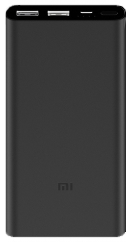 Внешний аккумулятор Xiaomi Mi Power Bank 2i 10000 mah 2 USB Black фото 1